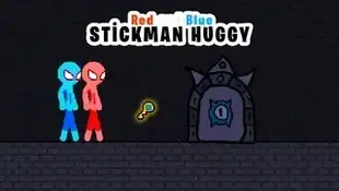 Red and Blue Stickman Rope